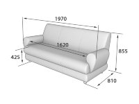 Диван трехместный Матрикс 1970 х 810 х 855