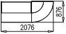 ВАРИАНТ №2 Соната (Sonata) 2076х876