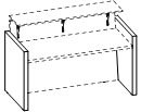 Опора(L) для прямых модулей Сорбонна (Sorbonne) 880х700х54