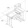 Стол компьютерный SB-T1234B-черный