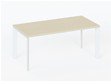 ALBA Стол L180 белые опоры 180x90xh76