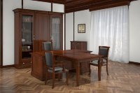 БЕРГАМО (BERGAMO) (стол+брифинг+тумба+шкаф для документов+гардероб)