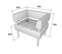 Кресло Бизнес 780 х 630 х 780