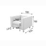 Алекто (Alecto) Кресло 900 х 850 х 700