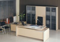 REVENTON (РЕВЕНТОН) (стол+брифинг+тумба+шкаф для документов+гардероб) 