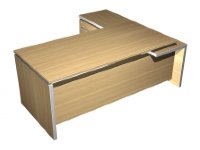 REVENTON Стол руководителя с брифинг приставкой боковой левой 200x180x76