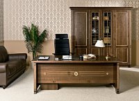  IMPERIAL (ИМПЕРИАЛ) (стол+брифинг+тумба+шкаф для документов+гардероб)