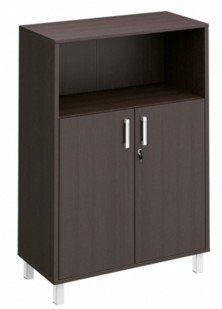 Борн Шкаф для документов двери ДСП с замком+ниша 90x45x131
